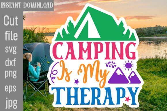 Camping is My Therapy SVG Cut File Review