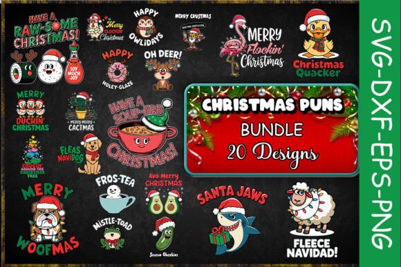 Christmas Puns SVG Bundle: A Designer's Review