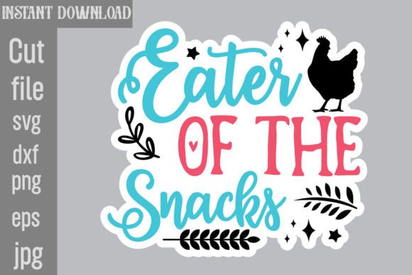 Eater of the Snacks SVG Stickers Design Review