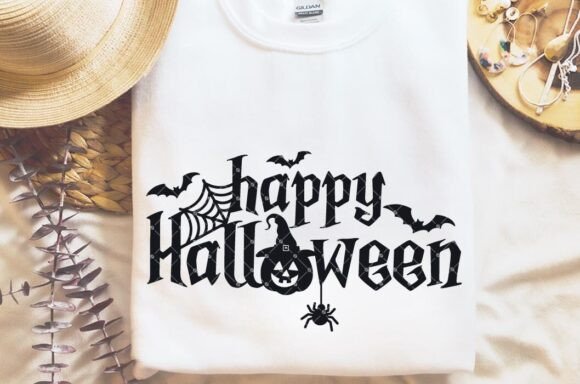Happy Halloween SVG with Flying Bats Review