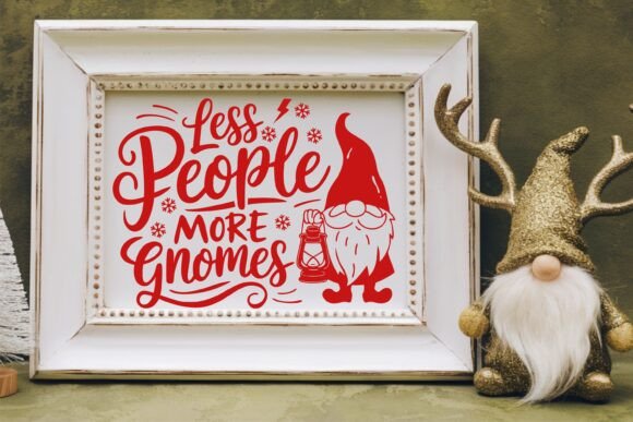 Less People More Gnomes SVG PNG Review