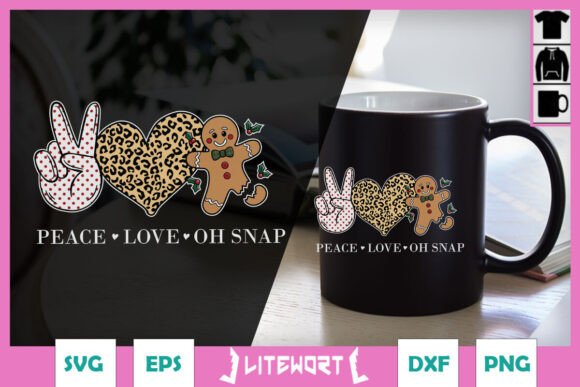 Peace Love Oh Snap Funny Gingerbread SVG Review