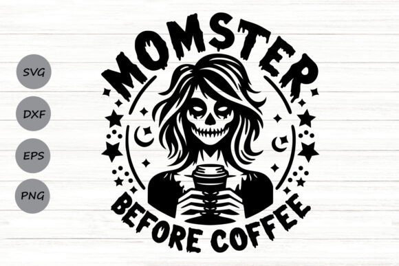 Reviewing Momster Before Coffee Svg for Real Embroidery